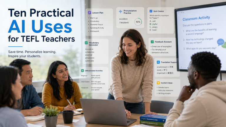 Ten Practical AI Uses for TEFL Teachers