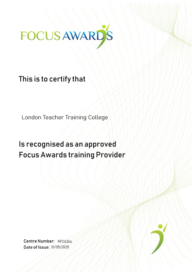 Focus Award Certificate of Affiliation
